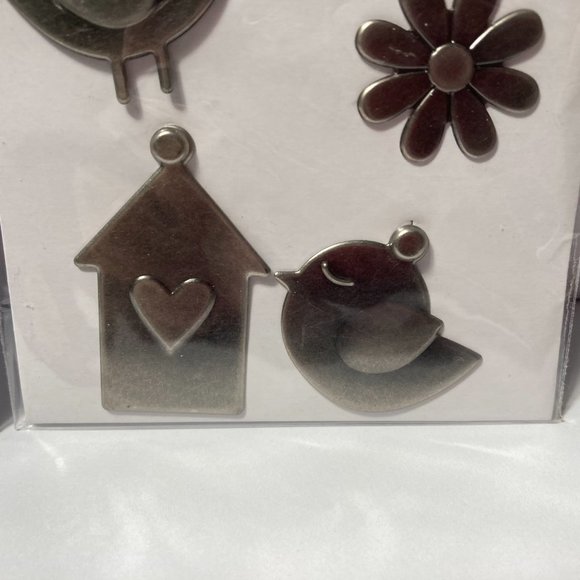 Metal Charms Paper Crafts Card Making Scrapbook Bird House Tree Flower Bird Tree - Picture 5 of 12